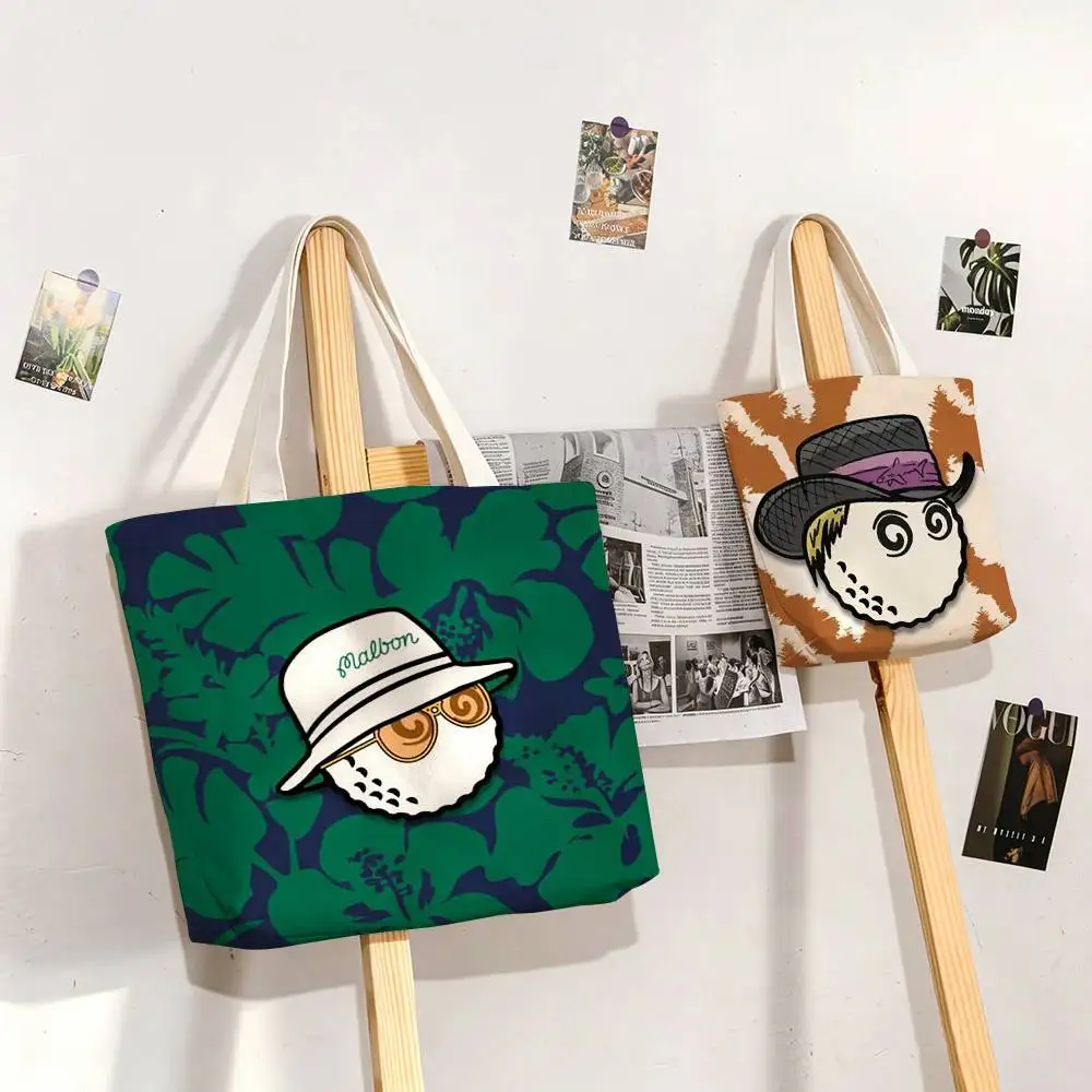 Fashion Golf MALBON   Printed Canvas Tote Bag Shoulder Bag Commuter Mommy Shopping Bag