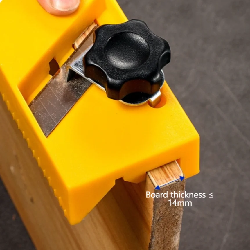 

Hand Plane for Gypsum Board Trimming Featuring 45 Degree Bevel Edge Dual Slot Design and Replaceable SK5 Blade