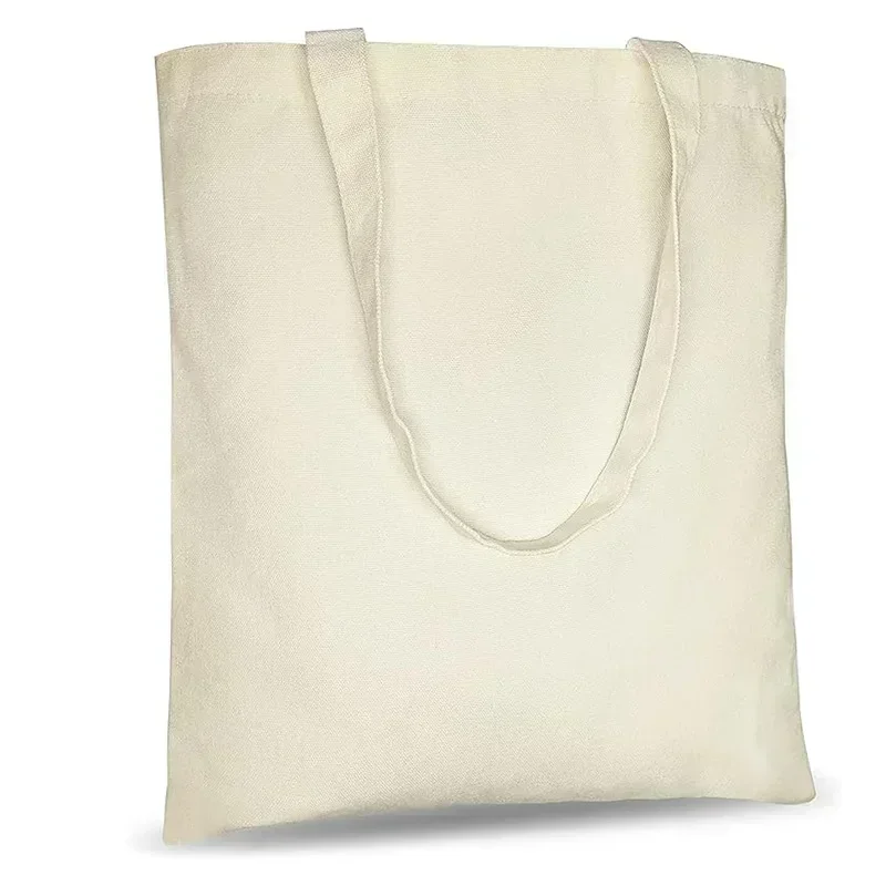 LVW1 Canvas-Einkaufstasche, blanko, wiederverwendbare Tasche zum Einkaufen, Basteln, Promotion