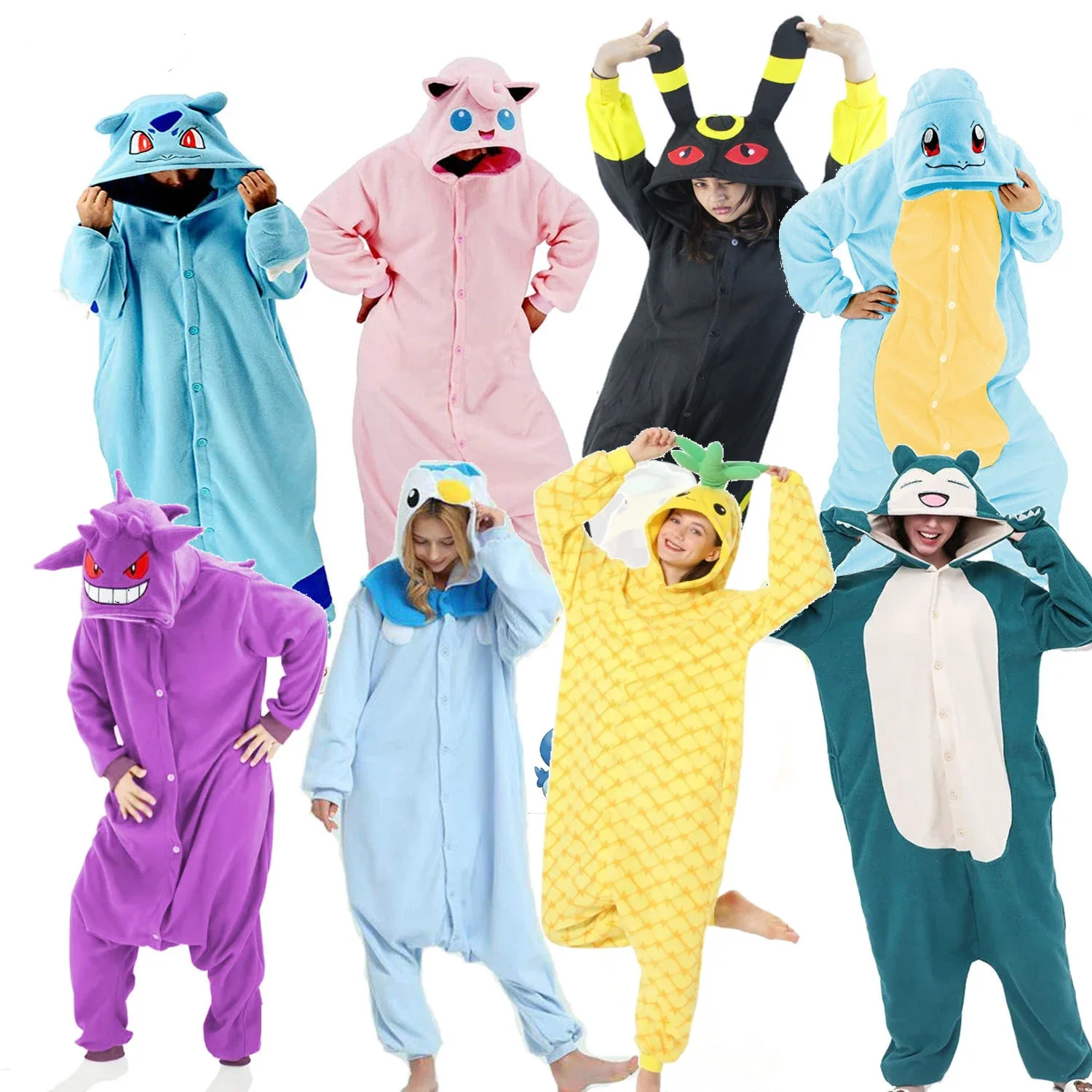 Turtle Penguin Bear Cosplay Costume Stitch Kigurumi Adult Onesie Duck Pajamas Christmas Halloween Party Outfits