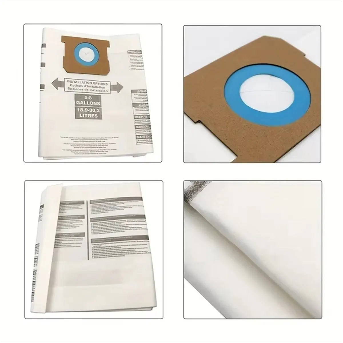 

Мешки для пыли для магазина, замена пылесоса для мешков для пыли емкостью 5–8 галлонов 9066100 90661, универсальные