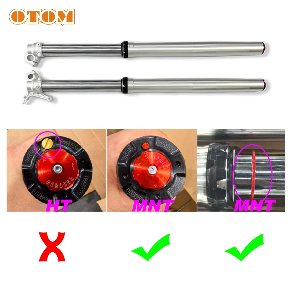 OTOM Motorcycle Front Fork Bushing Oil Seal Dust Washer Cir-clip Inner Rod Outer Tube Axle Clamp For KEWS MNT K16 K23 NB/YBS300