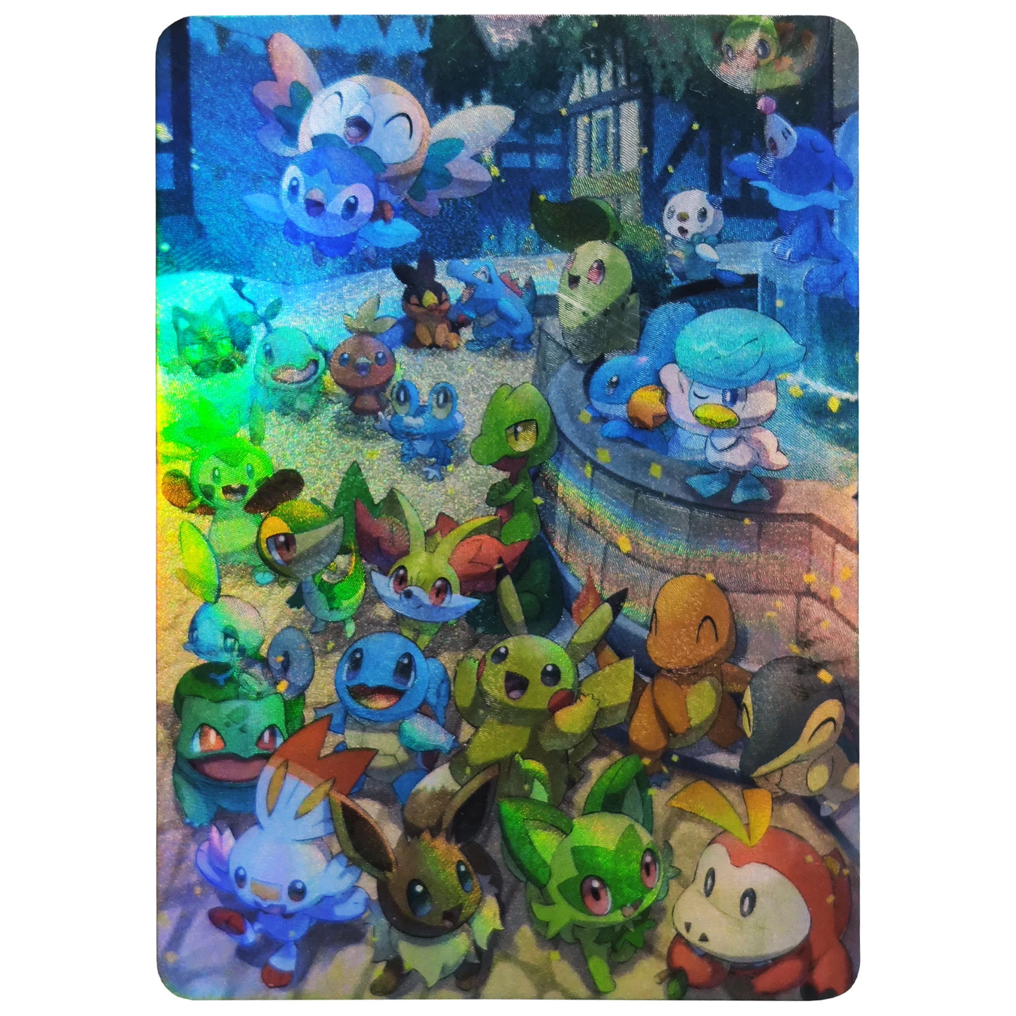 

PTCG 27Th Anniversary Flash Card Diy Charmander Bulbasaur Squirtle Eevee Game Anime Collection Gift Toys