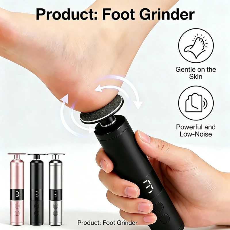 Electric Foot Callus Remover Machine Electric Callus Remover with 3 Speeds & LCD Display,Fast Charging for Home Foot & Hand Care