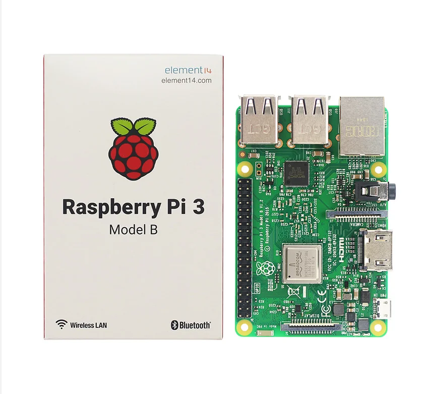 Original Element14 Raspberry Pi 3 With 2.4G & 5G WIFI 4.2 BT And PoE BCM2837 1.2G Raspberry Pi 3 Model B B+ Plus