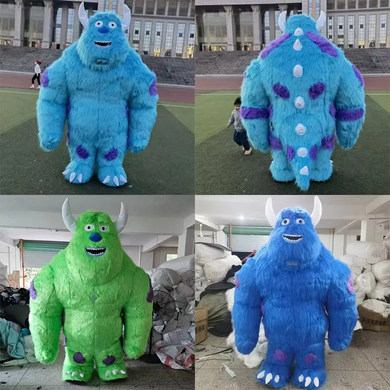 2/2,6m Riesiges Plüsch-Maskottchen-Kostüm: Aufblasbares Langhaariges Anime-Cosplay-Kostüm für Veranstaltungen und Partys