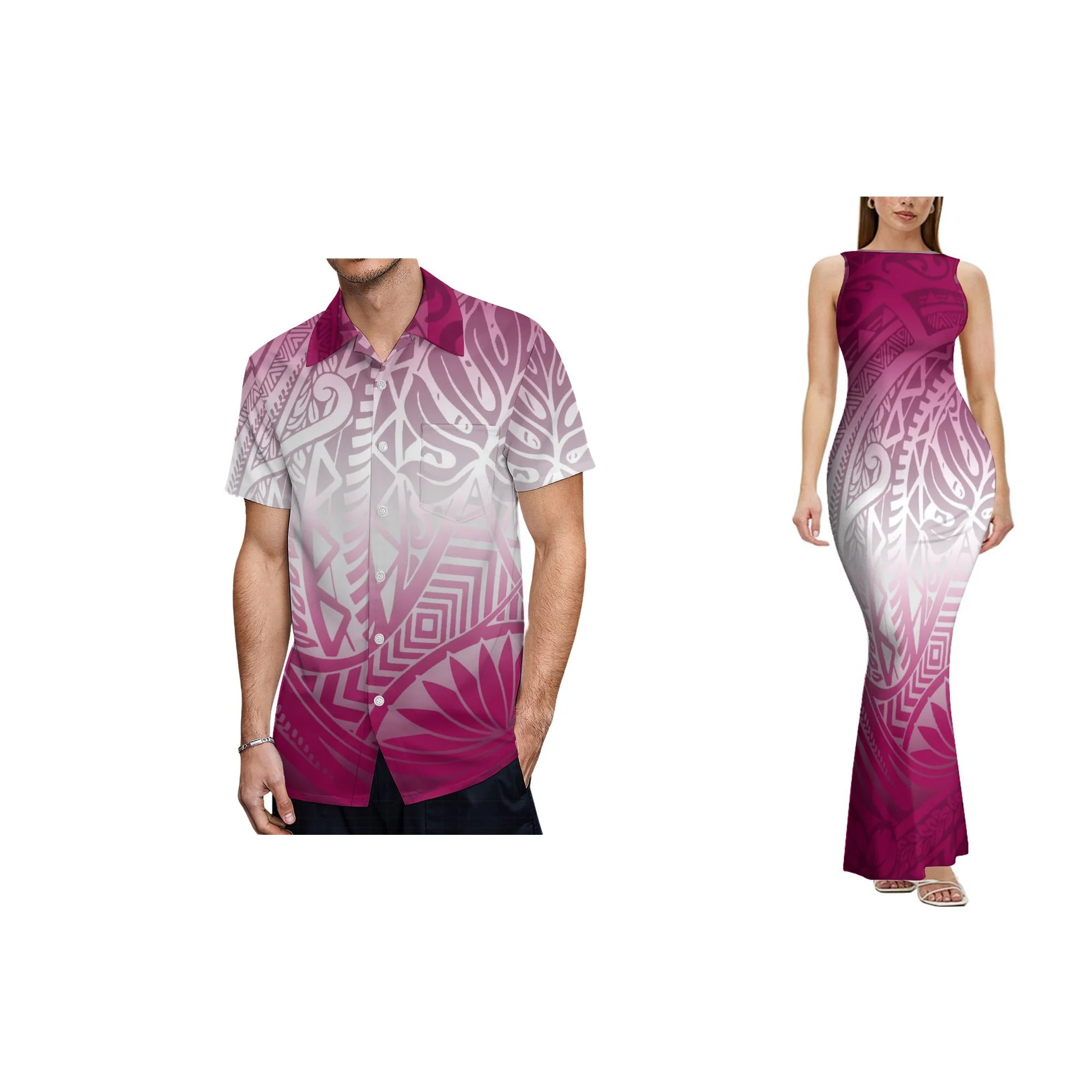 حار بيع مخصص أكمام عارية الذراعين السيدات اللباس Elei القبلية Elegan المرأة Bodycon اللباس المحيط الهادئ Isalnd الفن تصميم العباءات