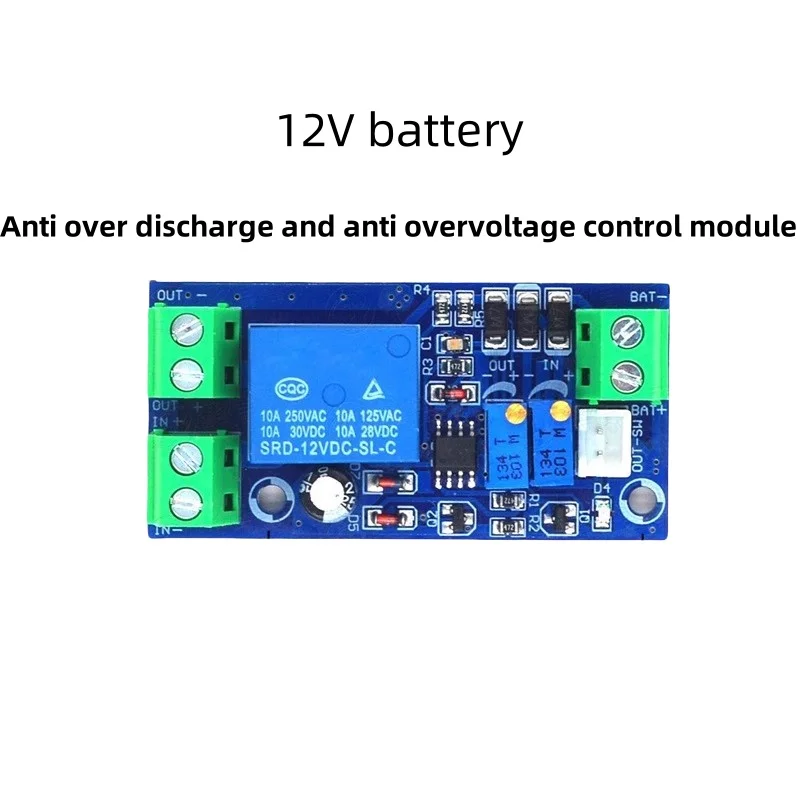 

12V battery anti discharge and anti overvoltage control module under voltage automatic charging lithium battery protector board