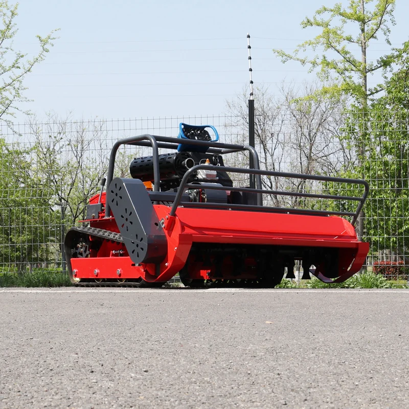 Customized High Strength Remote Control Lawn Mower 4 Stroke Lawn Mower For Protection Forest Belt And Wild Undergrowth Trimming