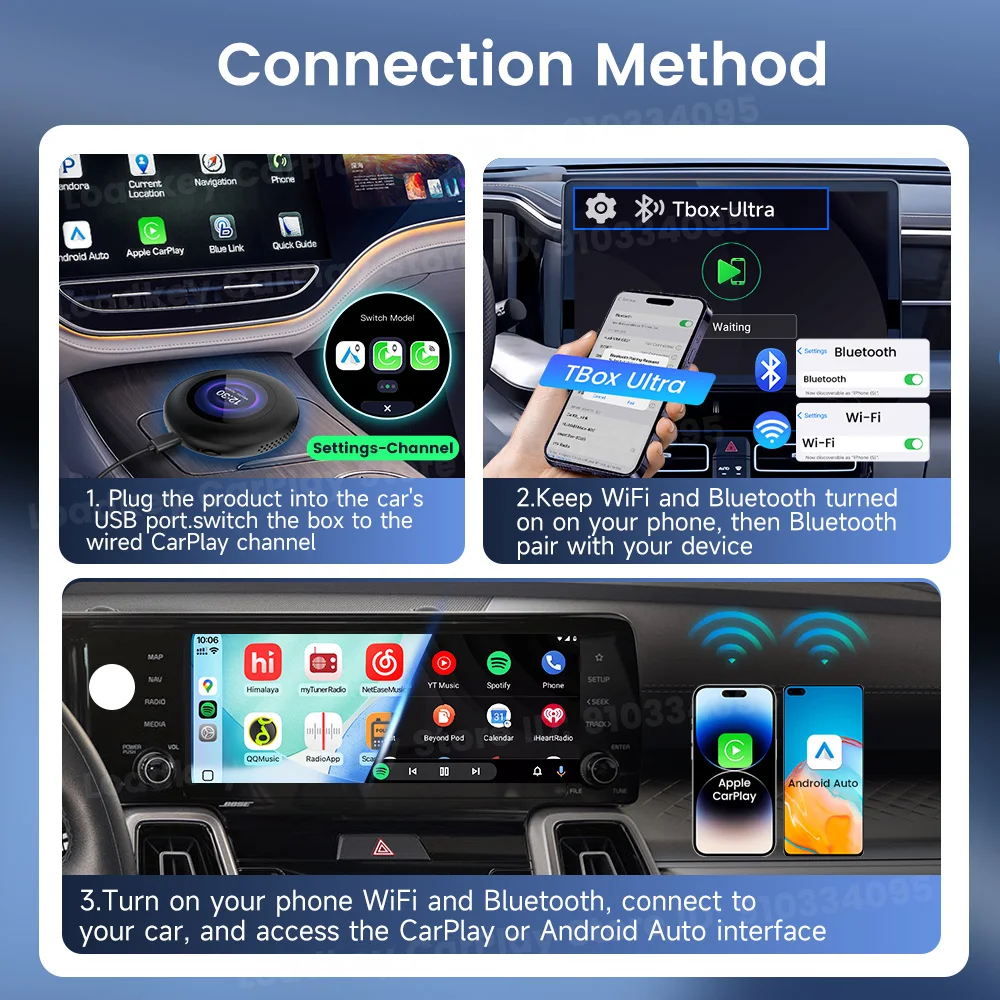 Carlinkit Ultra3 Android 15 Car AI Box 5G LTE
