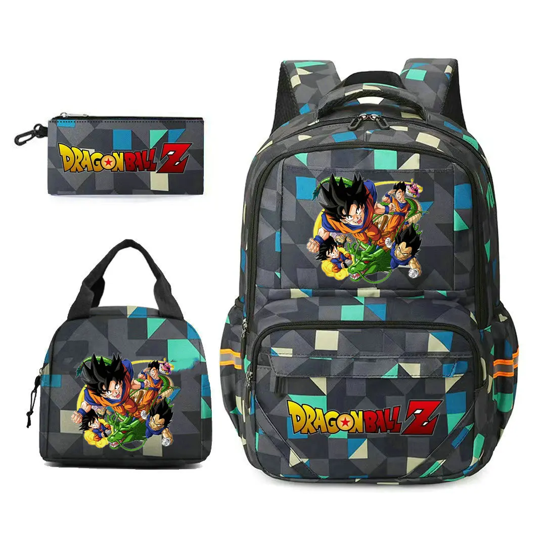 Mochila escolar de Anime para niños, niñas, niños, mujeres, hombres, estudiantes de secundaria, mochila escolar grande de dragon ball