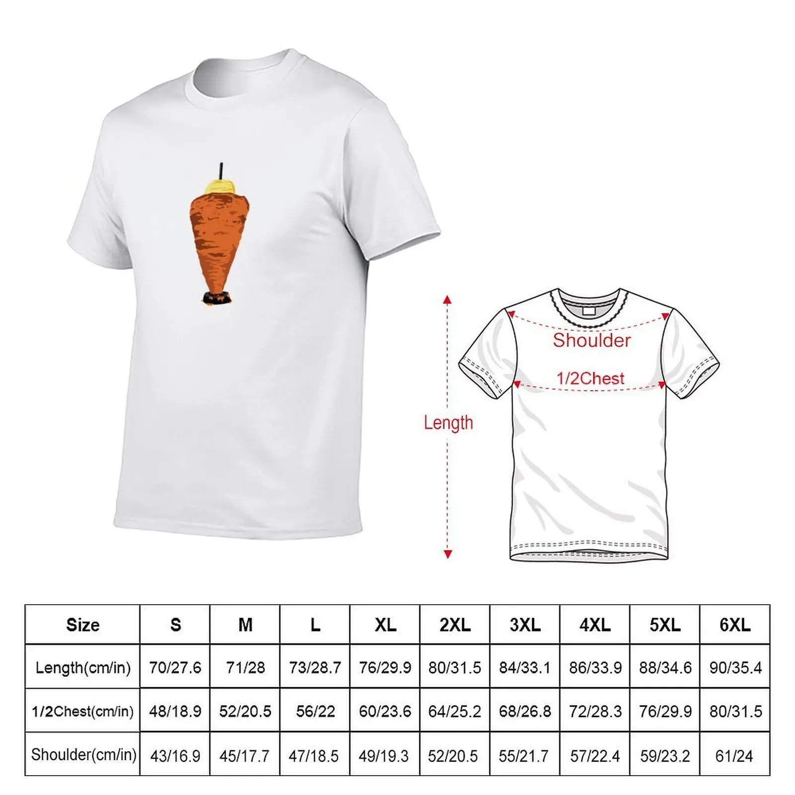 Trompo tacos al pastor T-Shirt man graphic t shirt cotton tshirt 100% T-Shirt