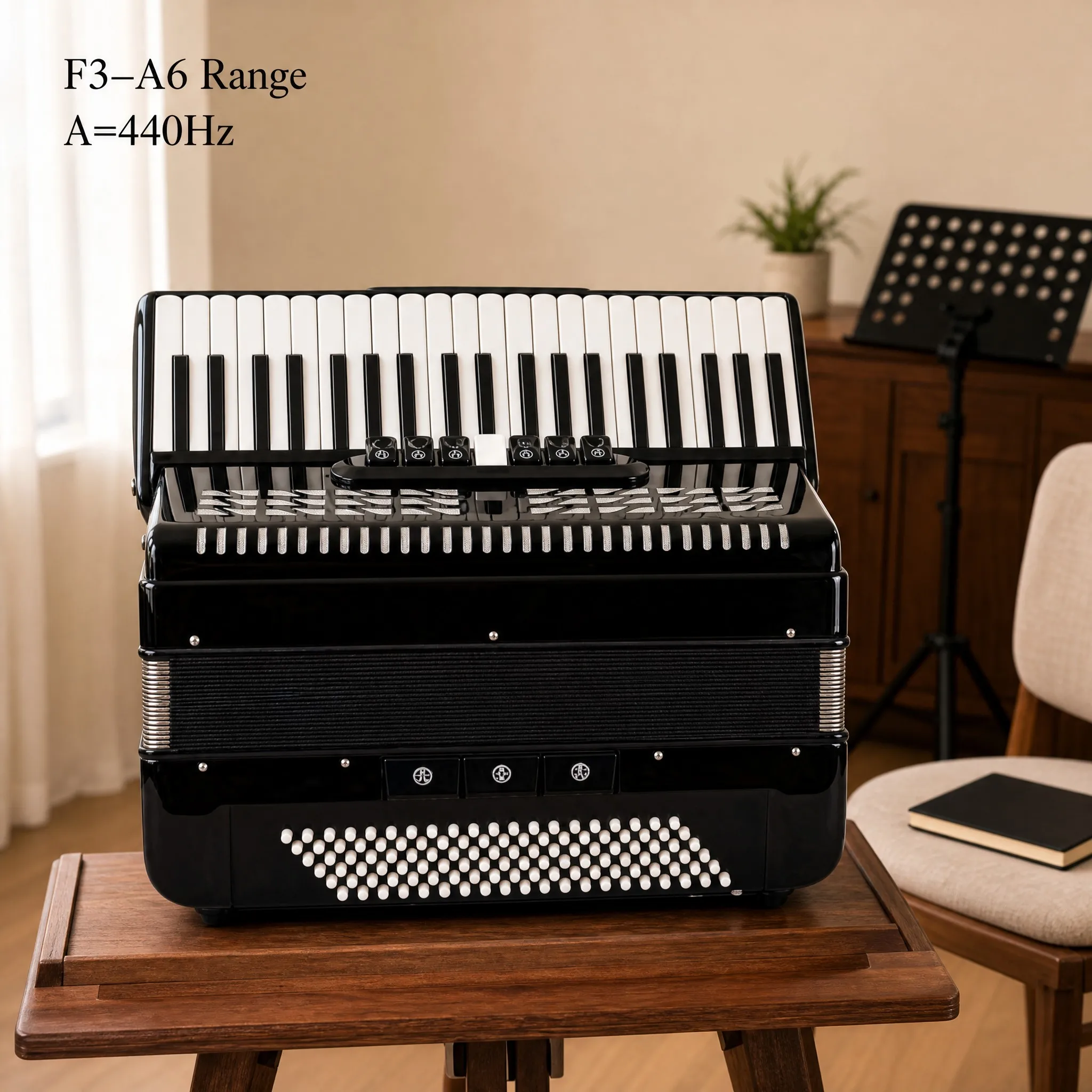 41Key 120 Bass Accordion, Maple Frame Professional Keyboard Accordion OEM Custom