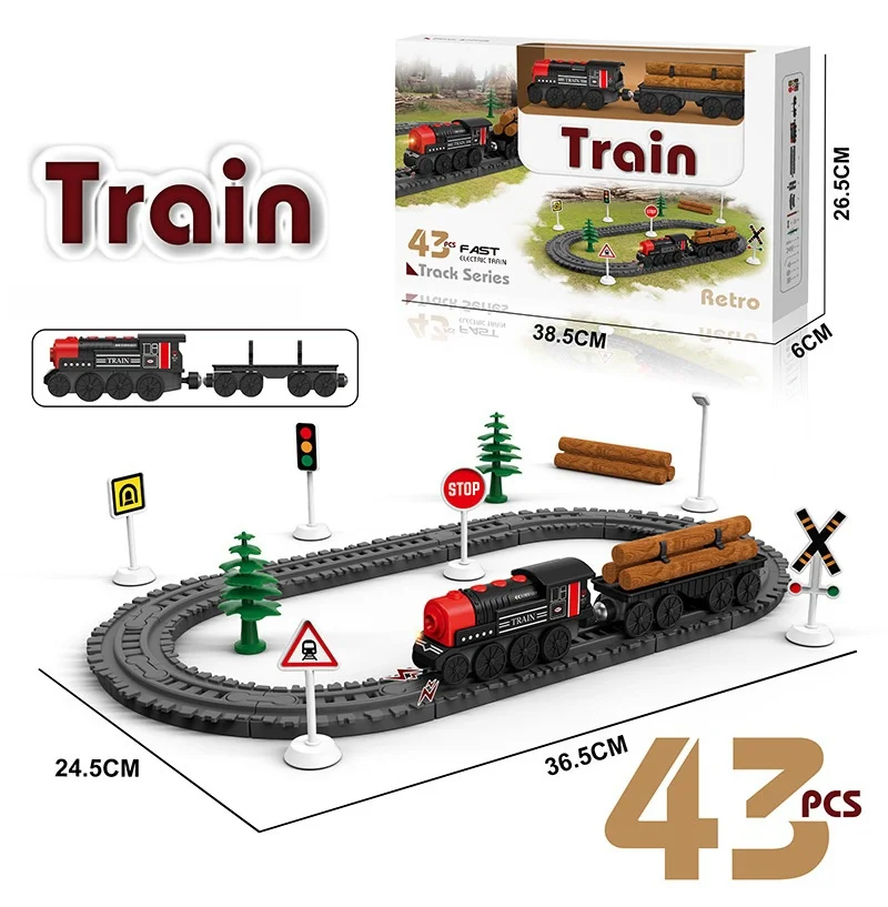 

43pcs Train Track Set - Truck Toys for Boys and Girls over 3 Years Old, Perfect Gift for Birthday, Valentine's Day, Easter
