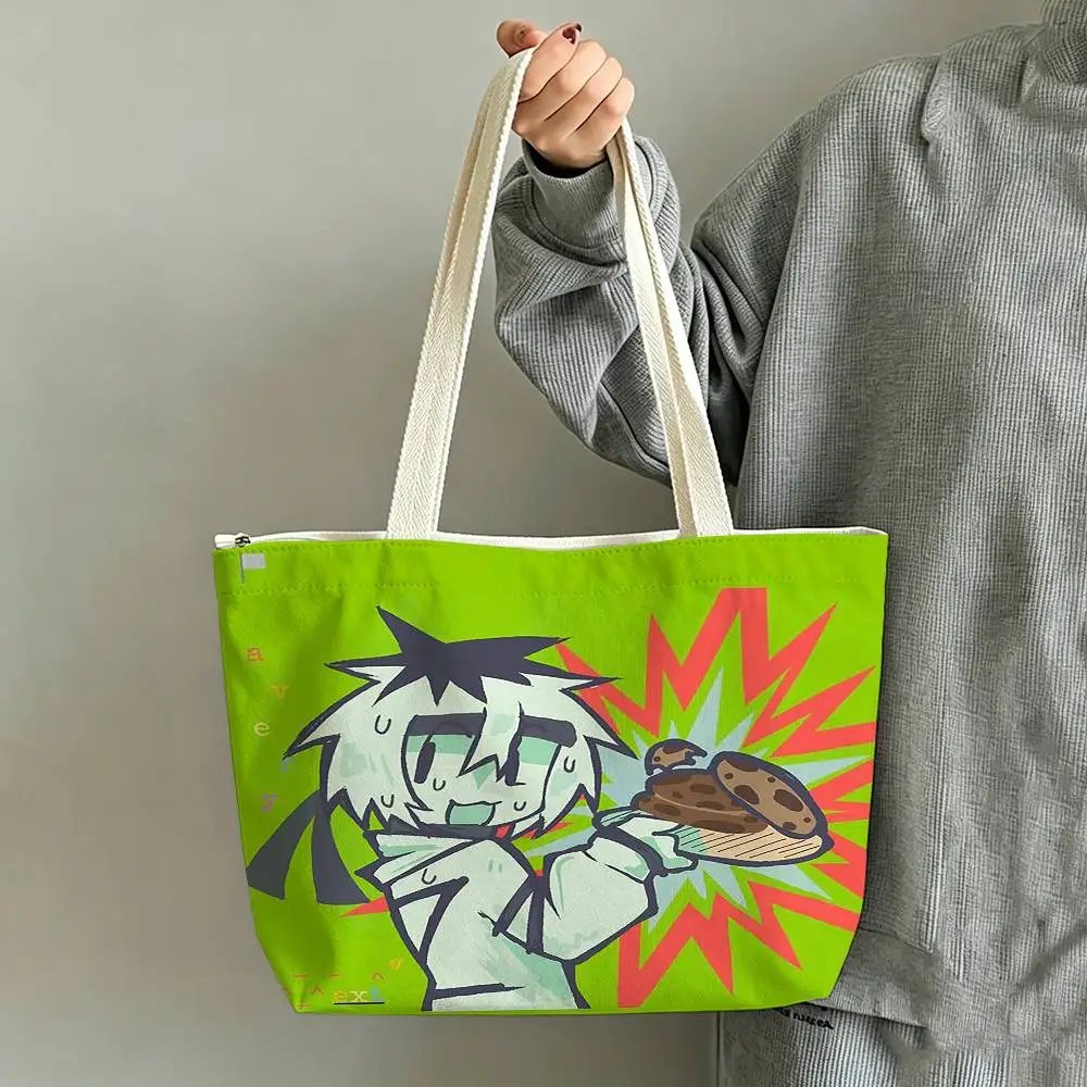 COOL Ze ReGect Printed Canvas Tote Bag Shoulder Bag Commuter Mommy Shopping Bag