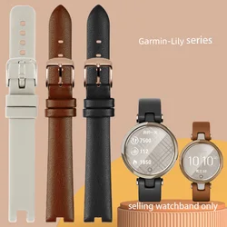 For Garmin  Lily smart sports watch silicone watchband Fashion Leather Slim  Notched wristband women's watch replacement strap