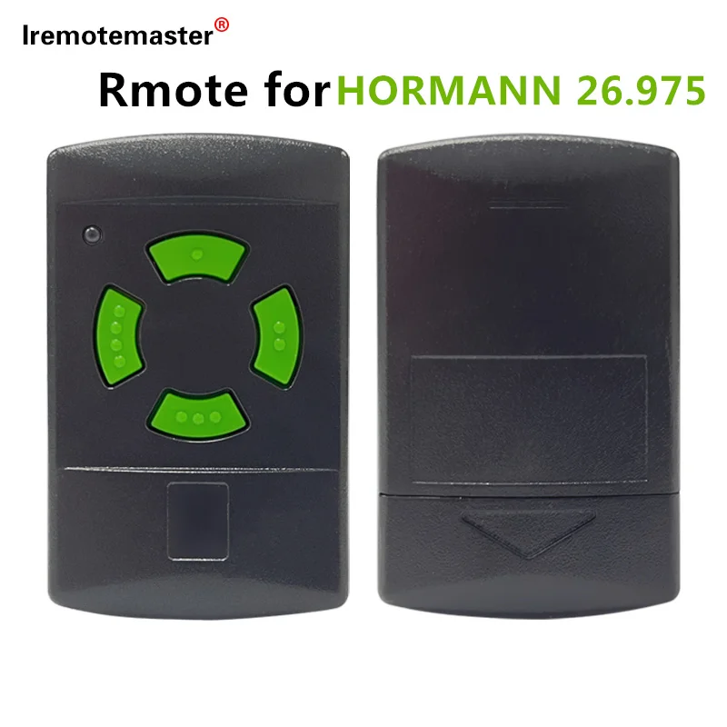 

For Hormann 26.975MHz Handheld Transmitter Green Button Duplicator Garage Door Remote Control Compatible HSE2 Gate Openers