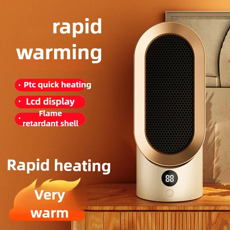 

Desktop PTC Heater Ceramic Heating Household 800W High Power Heater Room Heater One-click Start Fast Heating Electric Heating