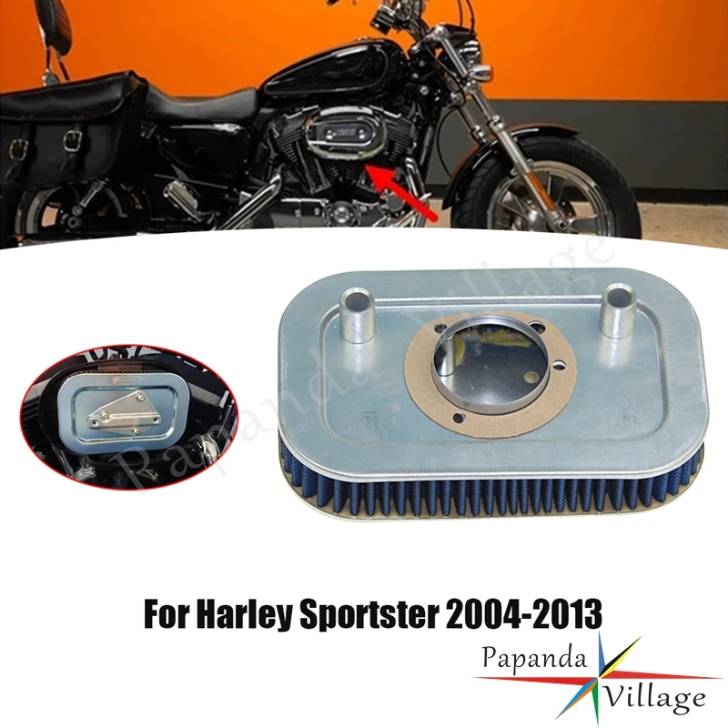 Motorcycle Air Filter Cleaner For Harley Sportster XL1200C XL1200L Low XL1200N Nightster XL1200R Roadster XL1200X Forty-Eight