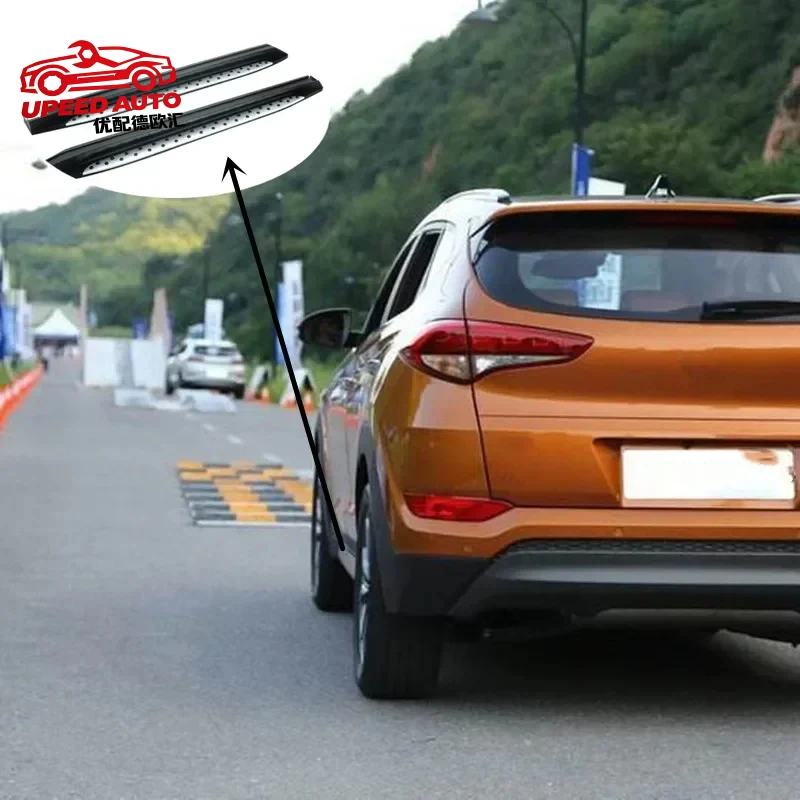 Suitable for Apollo Thick Durable Car Exterior Accessories Parts Kit Stainless Steel Side Pedal Running Boards Tucson 2021