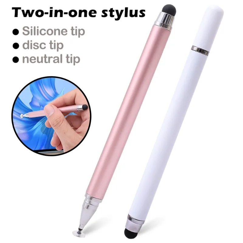 1/3Pcs 2 In 1 Universal Stylus Pen For Android IOS Tablet Mobile Phone Touch Pen Drawing Capacitive Pencil For IPad Samsung