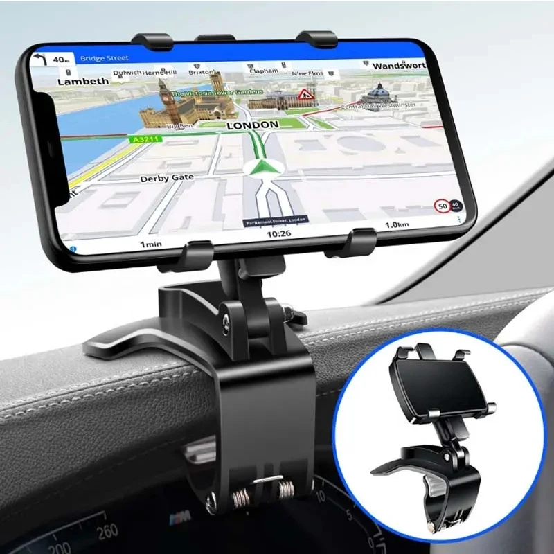 Uniwersalny uchwyt samochodowy na deskę rozdzielczą o 360 stopni Uchwyt samochodowy na smartfon Uchwyt samochodowy na deskę rozdzielczą Gps Mobilny uchwyt samochodowy Stojak na telefon