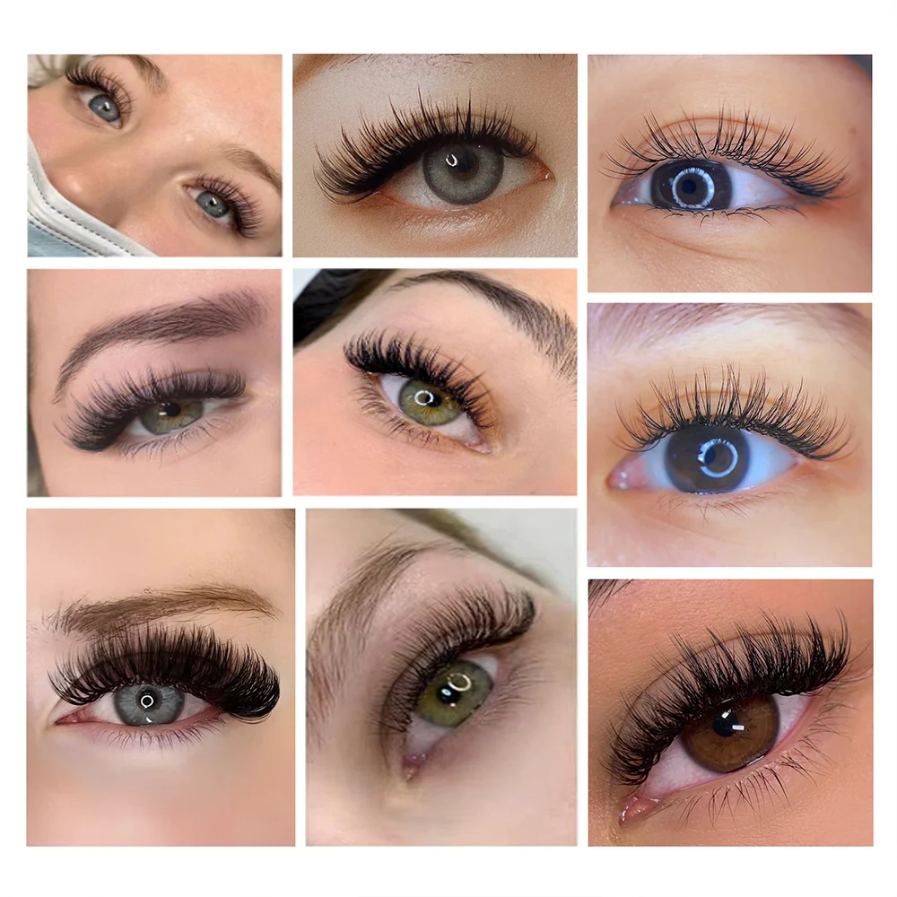 Extensions de cils classiques individuels en Faux vison, 16 rangées, Volume, doux, naturel, classique, maquillage