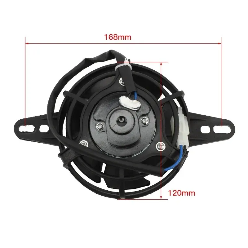 Ventilador de radiador para motocicleta, 250cc, gasolina, eletroventilador, 12v, atv, 200, 300 cubos, para ktm, honda, yamaha, kawasaki, dirt bike, motocross