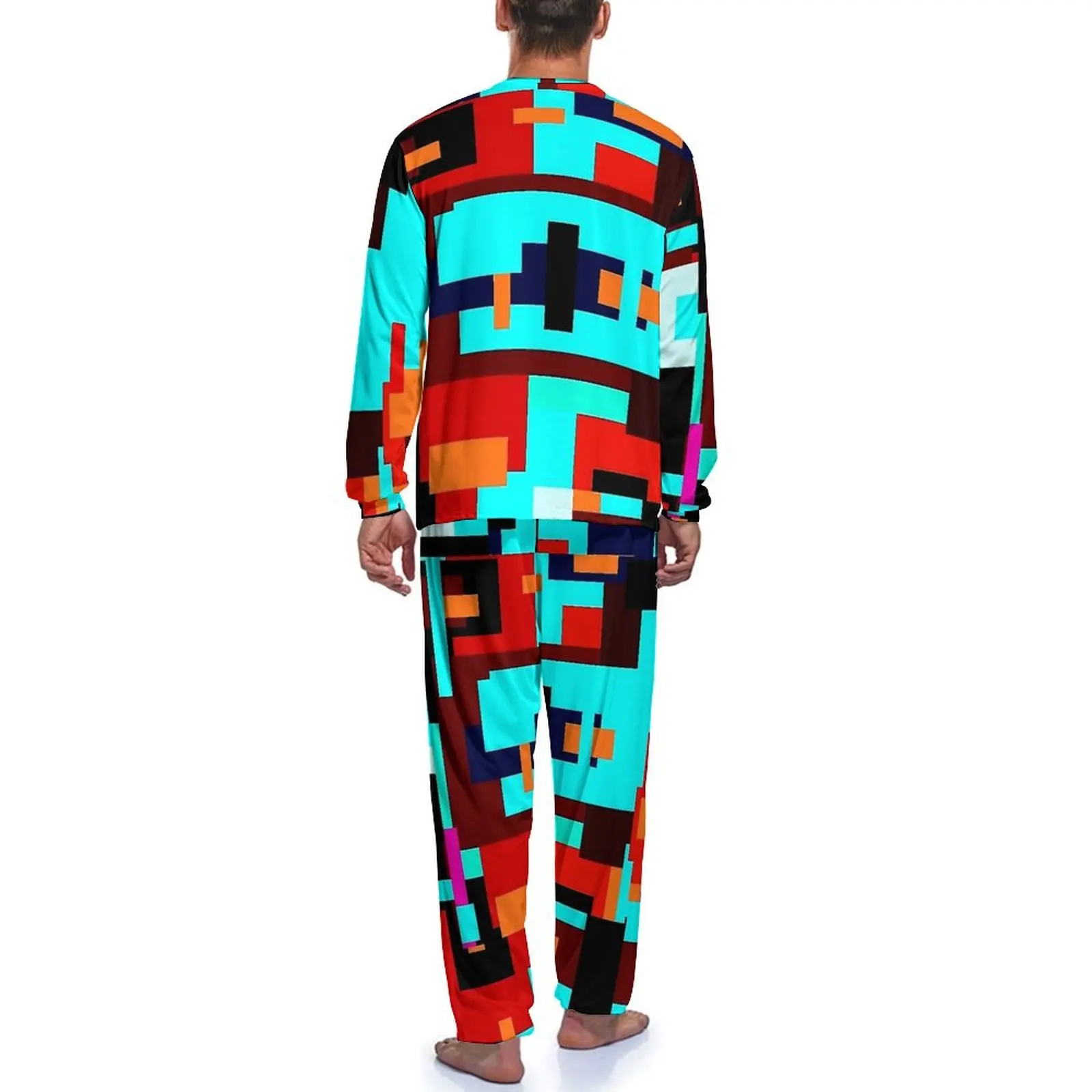 Ensemble de pyjama 2 pièces à manches longues pour hommes, vêtements de nuit mignons, vêtements de nuit à paillettes, XPop Art, graphiques de nuit, documents d'abonnés, printemps