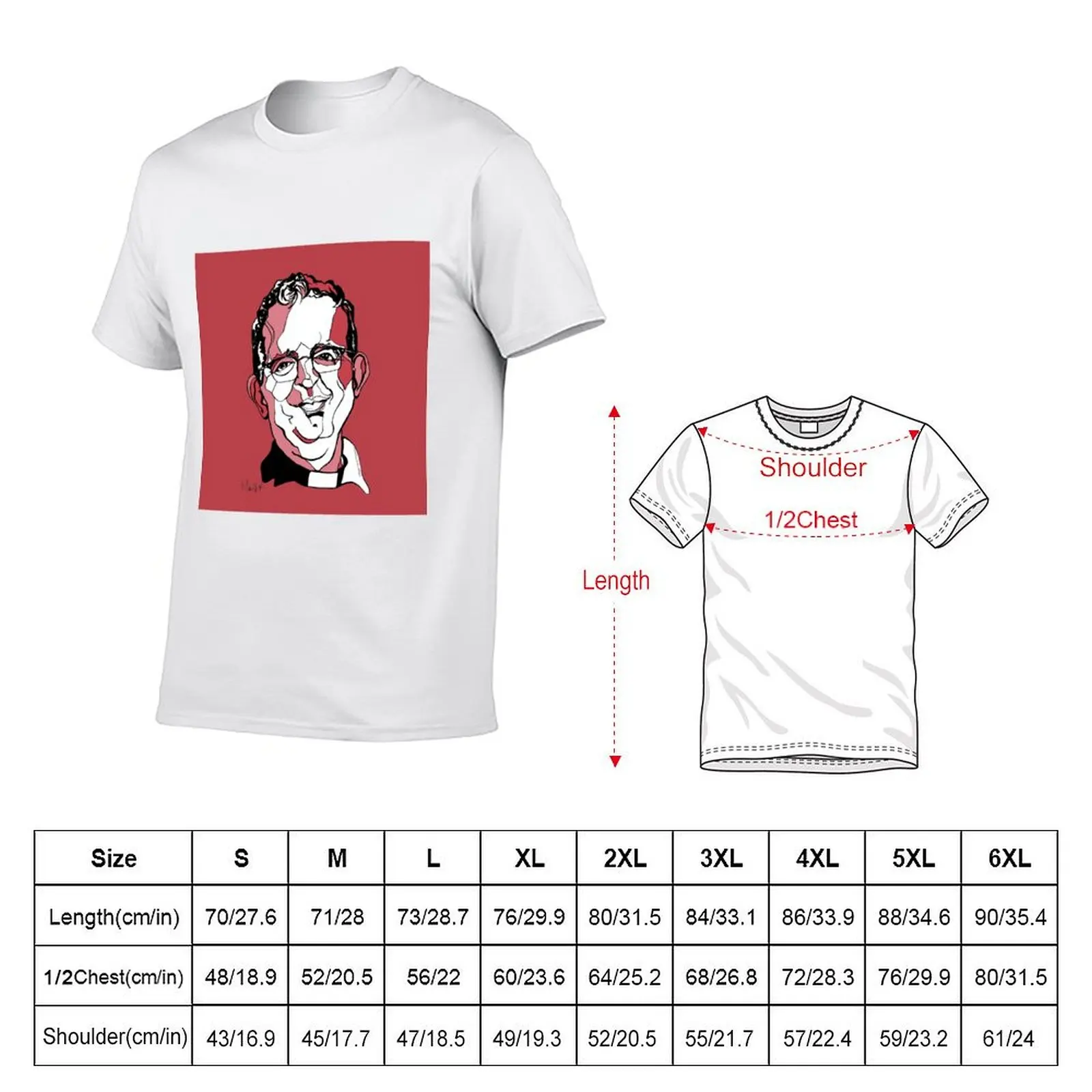 Reverend Richard Coles T-Shirt Street Art Print Tee Shirt