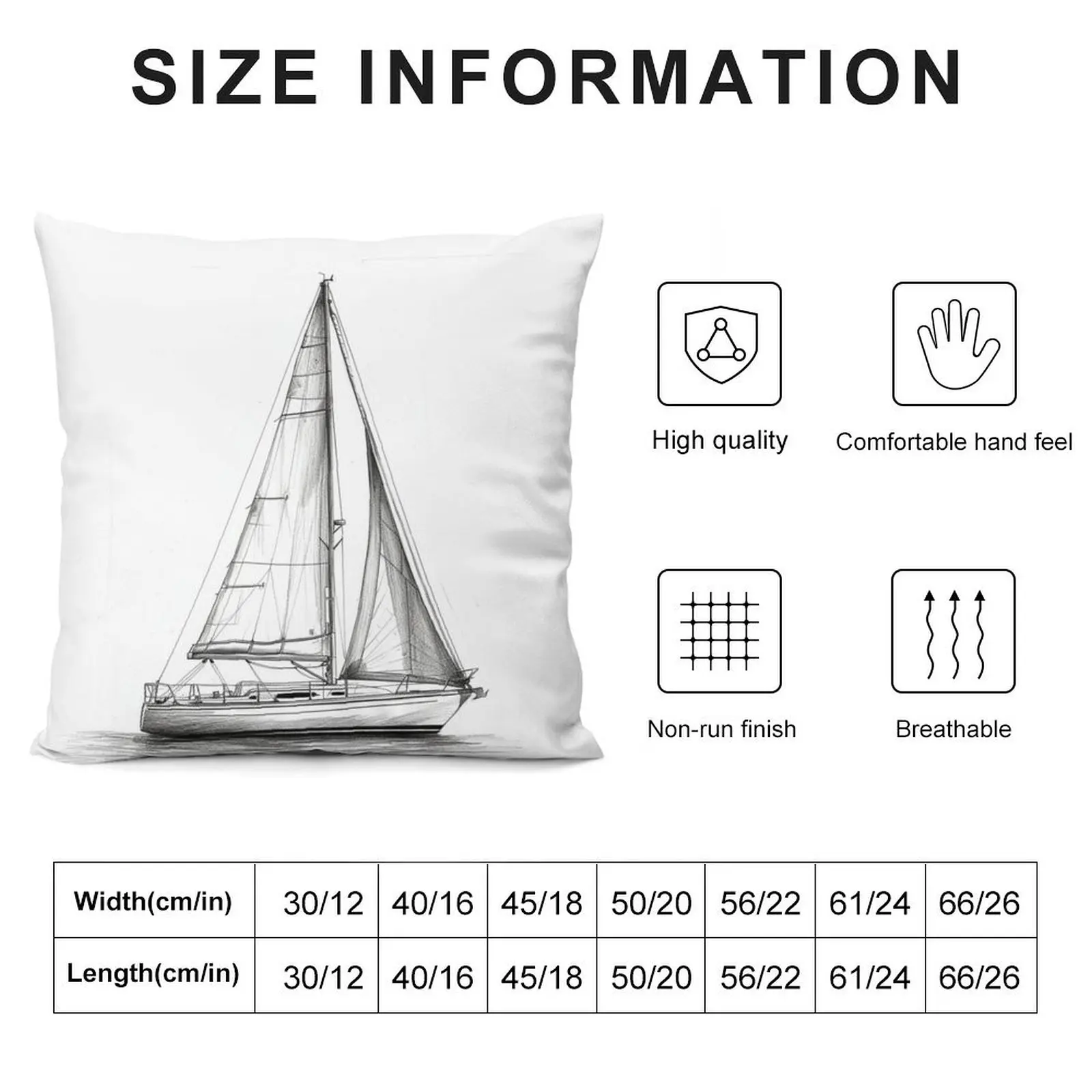 Sailboat Throw Pillow Bed pillowcases Decorative Sofa Cushion Ornamental Pillow pillow