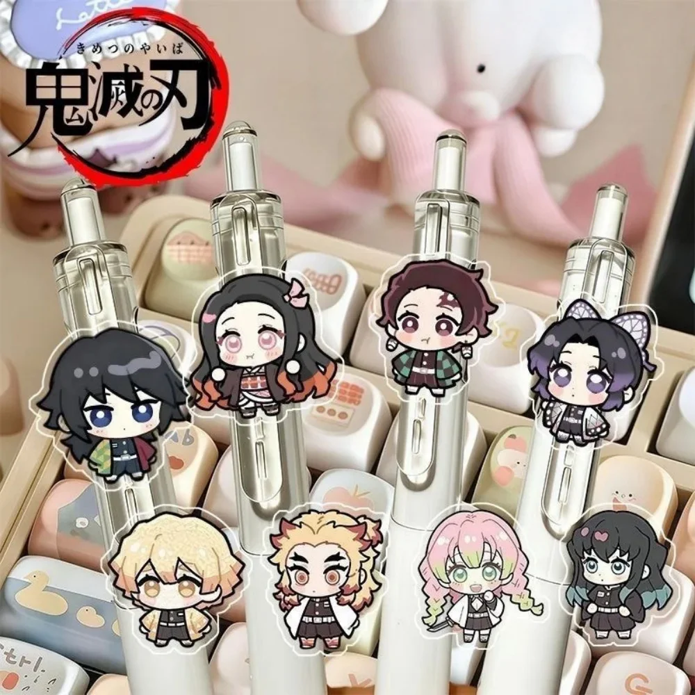 Demon Slayer Series Click Pen Quick-Drying Gel Pen Stylish Student Exam Practice Anime Merchandise