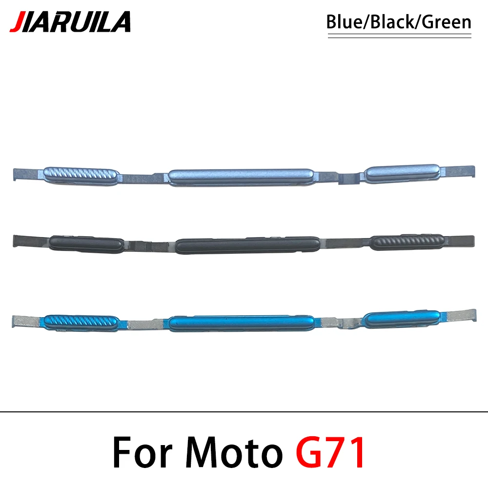 10 pz, testato nuovo Volume di potenza pulsante laterale parti di riparazione chiave per Motorola Moto G31 G41 G51 5G G52 G60 G60s G71