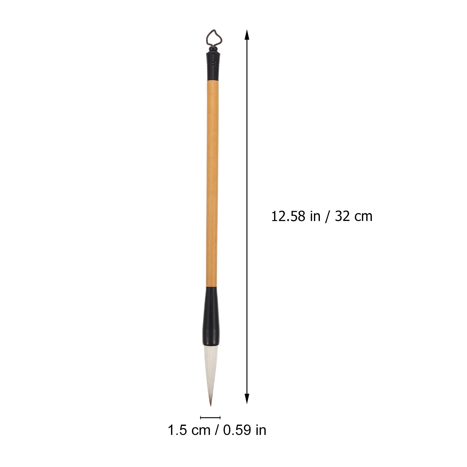

Wolf Sheep Hair Brush Large Size Comfortable Grip Bamboo Calligraphy Pen Practice School Art Supplies Students Classic