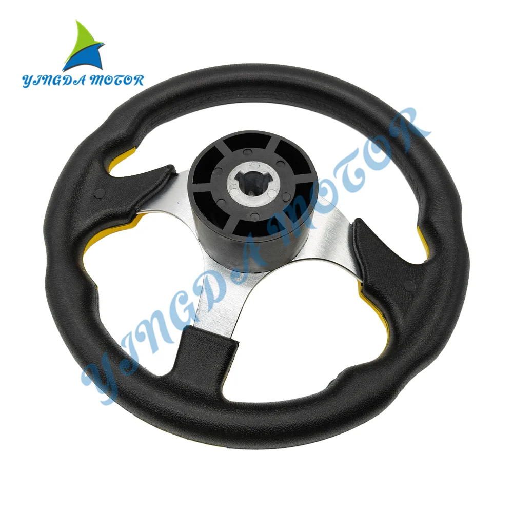 Boat Steering Wheel Sailboat Steamship Helm Non-Slip 3/4-inch Shaft Pontoon Replacement Part Upgrade