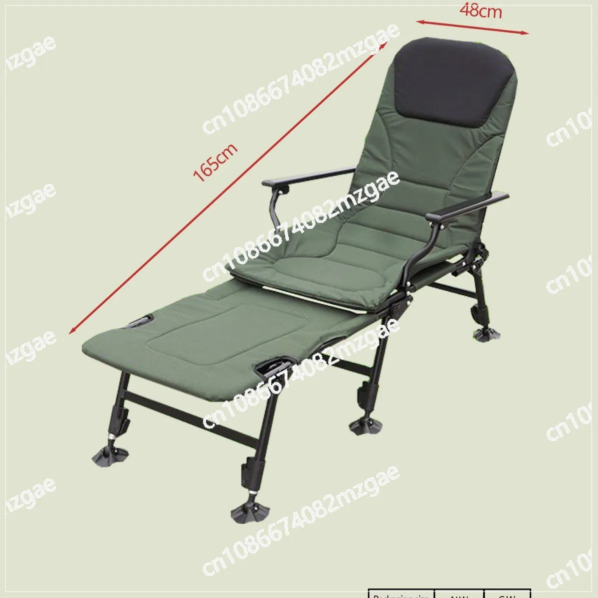 Two-in-one fishing chair multi-functional all-terrain table fishing retractable feet and light legs