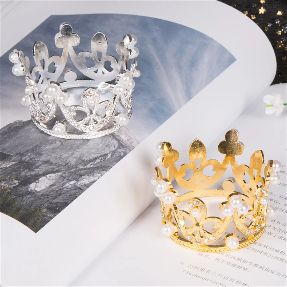 Crown Baking Decoration Mini Exquisite Small Fashionable Crown Happy Multi-functional Party Decorations Happy Birthday Deluxe