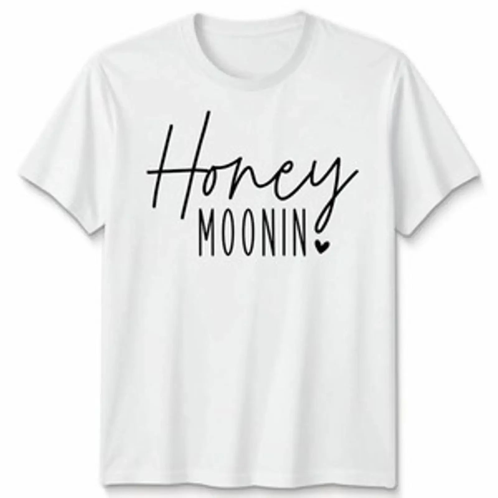 Camiseta Luna de Miel Recién Casado Boda Regalo para Casais, Estilo Vintage Lavado, Gráfico Streetwear Masculino, Ligeiramente Elástica