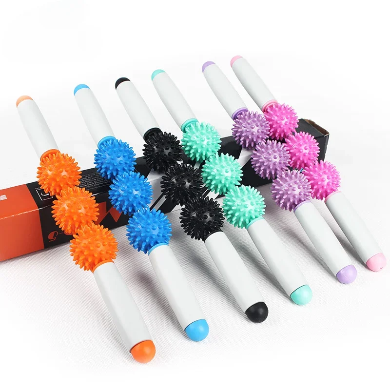 Yoga Thorn Ball Roller, Massagem Presas, Fitness Shaping, Relaxar Músculos, Multi-funcional Stick