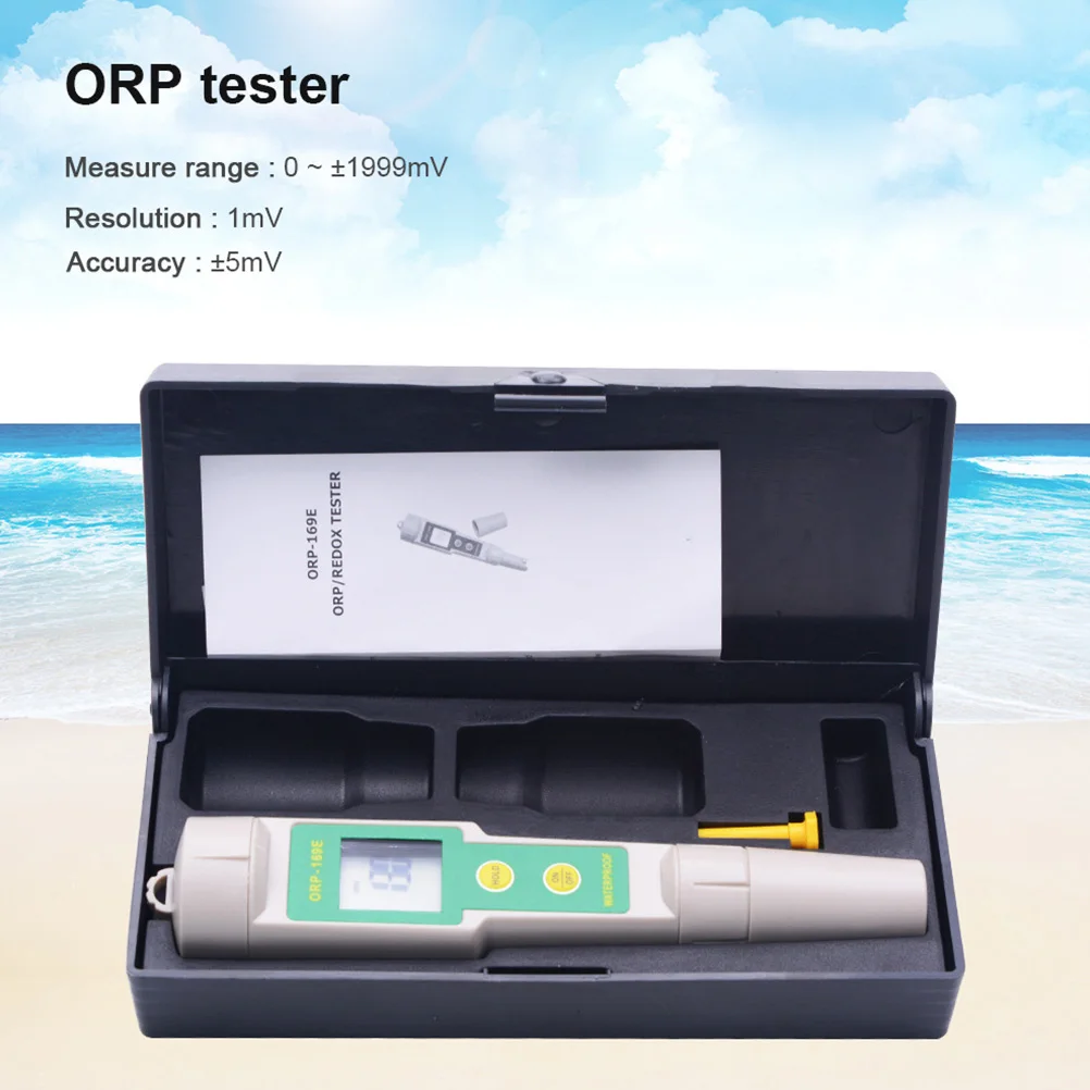 Orp-169E Портативный тестер Orp, ручка для монитора качества воды, прочный легкий пластик для лабораторий, сельского хозяйства, обратного хода