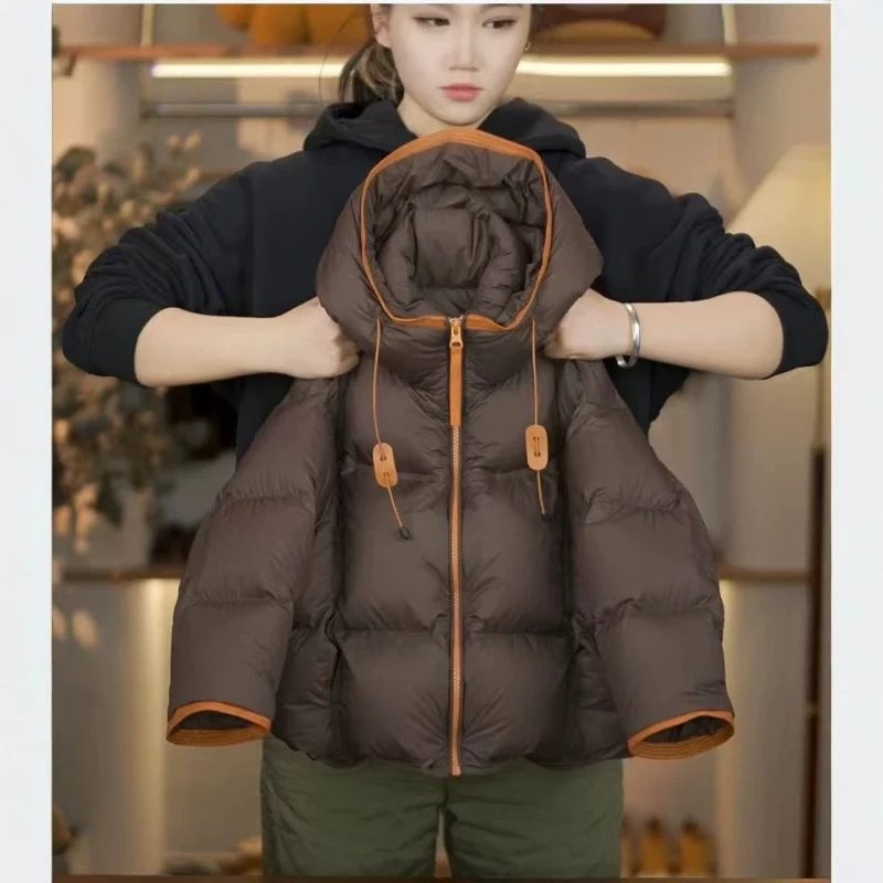 2026 Children's Winter New Hot Selling Color Blocked Hoodie with Thick Zipper and Loose Warmth