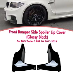Front Bumper Side Splitter Cover Lip Lower Spoiler Air Vent Trim For BMW 1 Series E82 1M 2011 2012 2013
