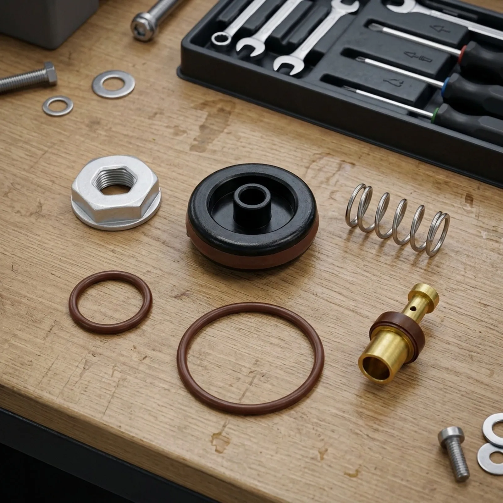 for Porter Cable Compatible Regulator Repair Kit for Air Compressors CPF23400S Type 2 4 GAL and C2150 Type 0 150 PSI