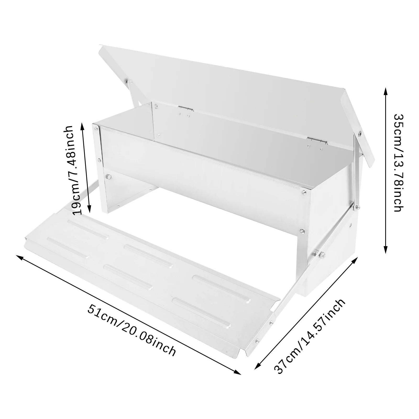 5 كجم سعة مغذيات الدجاج الأوتوماتيكية الدواسة غطاء مانع لتسرب الماء الفئران برهان تغذية الدواجن حوض تغذية الدجاج للبط تركيا