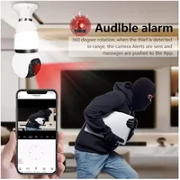 8MP E27 Bulb WiFi Camera 2 In1 LED Bulb Smart IP Camera Surveilance PTZ 8X Zoom Tracking Two-way Audio Night Vision Wireless Cam 5