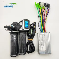 24V 36V 48V 250W 13A Electric Scooter Brushless Motor Drive Universal Controller with LCD Speed Display Throttle Repair Kit