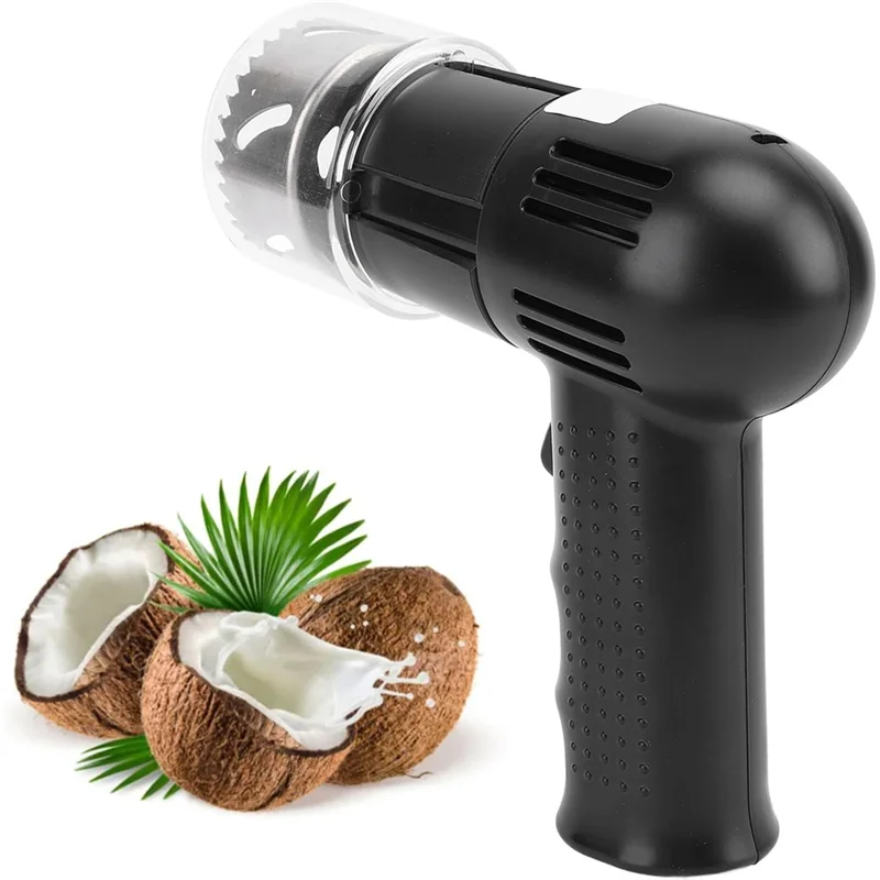 

【Flash-Sale!】Set Steel Coconut Puncher, Automatic Coconut Opener, Electric Coconut Opening Tool