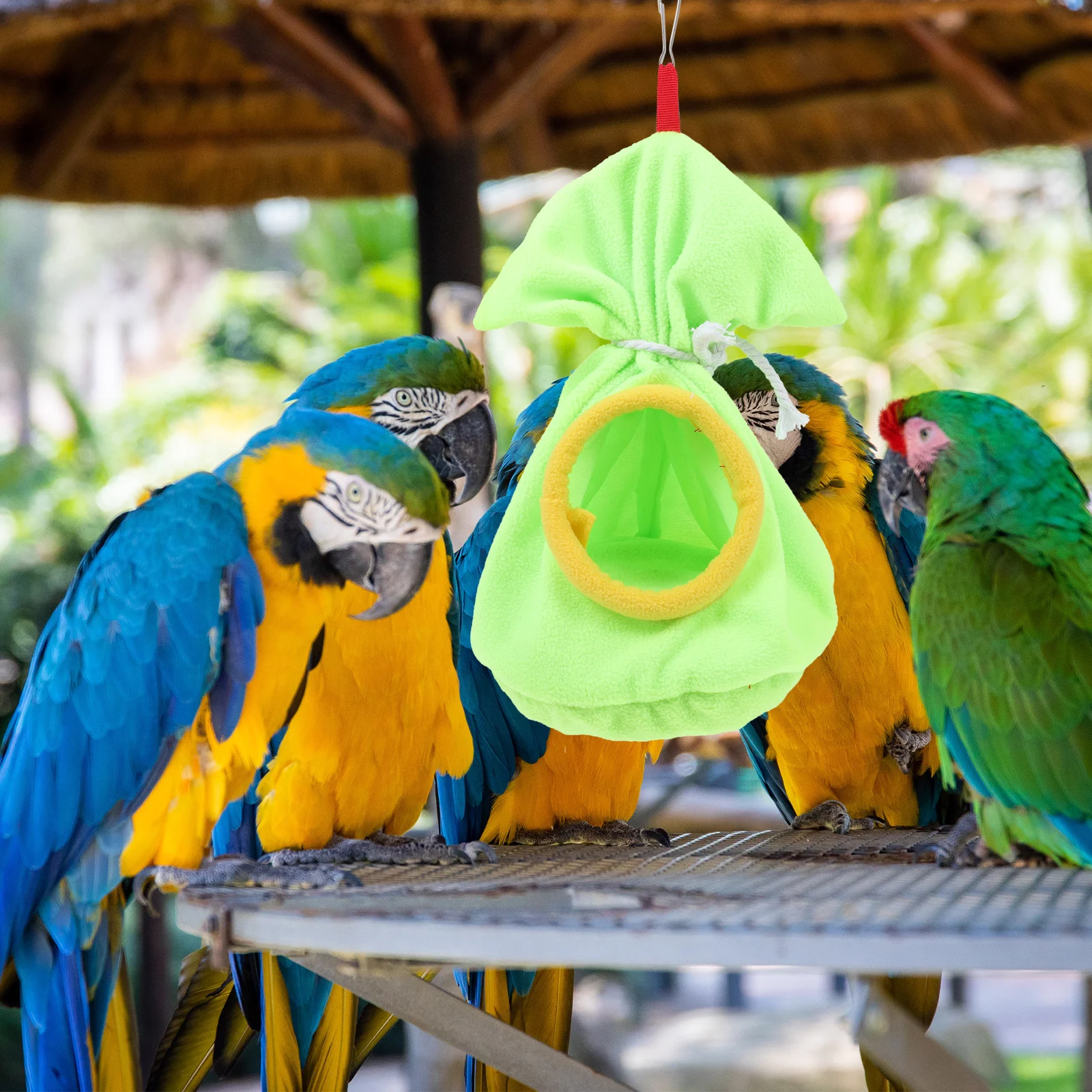 

1Pcs Parrot Sleeping Nest Resistant Warm Lightweight Hanging Hammock Bed Pet Bird Cage Sleeping Bag