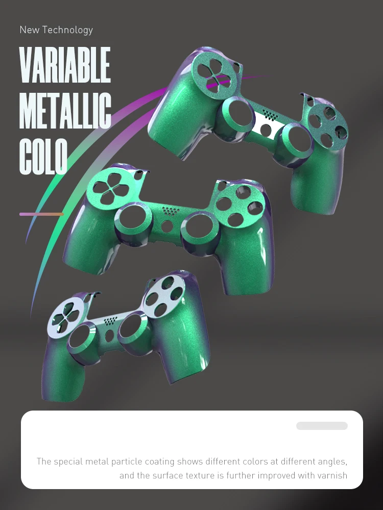 DATA FROG-Substituição Frente Habitação Shell Capa, PS4 Slim Controller, Capa frontal para PS4 Pro Joystick, CUH-ZCT2, JDM-040, JDM-055