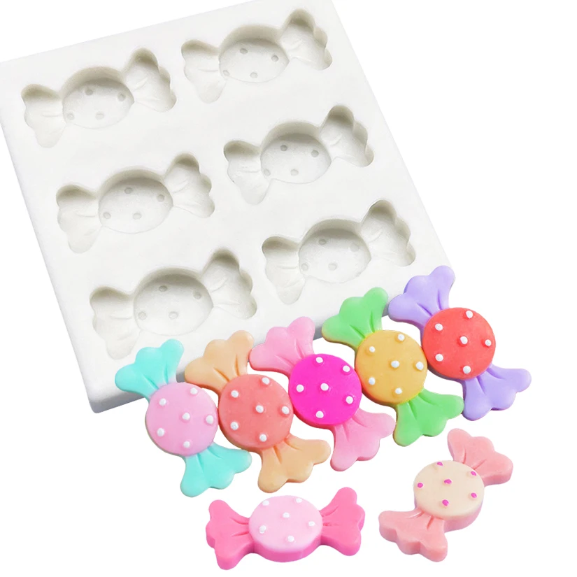 Candy Shape Silicone Sugarcraft Mold Resin Tools Cupcake Baking Mould Fondant Cake Decorating Tools